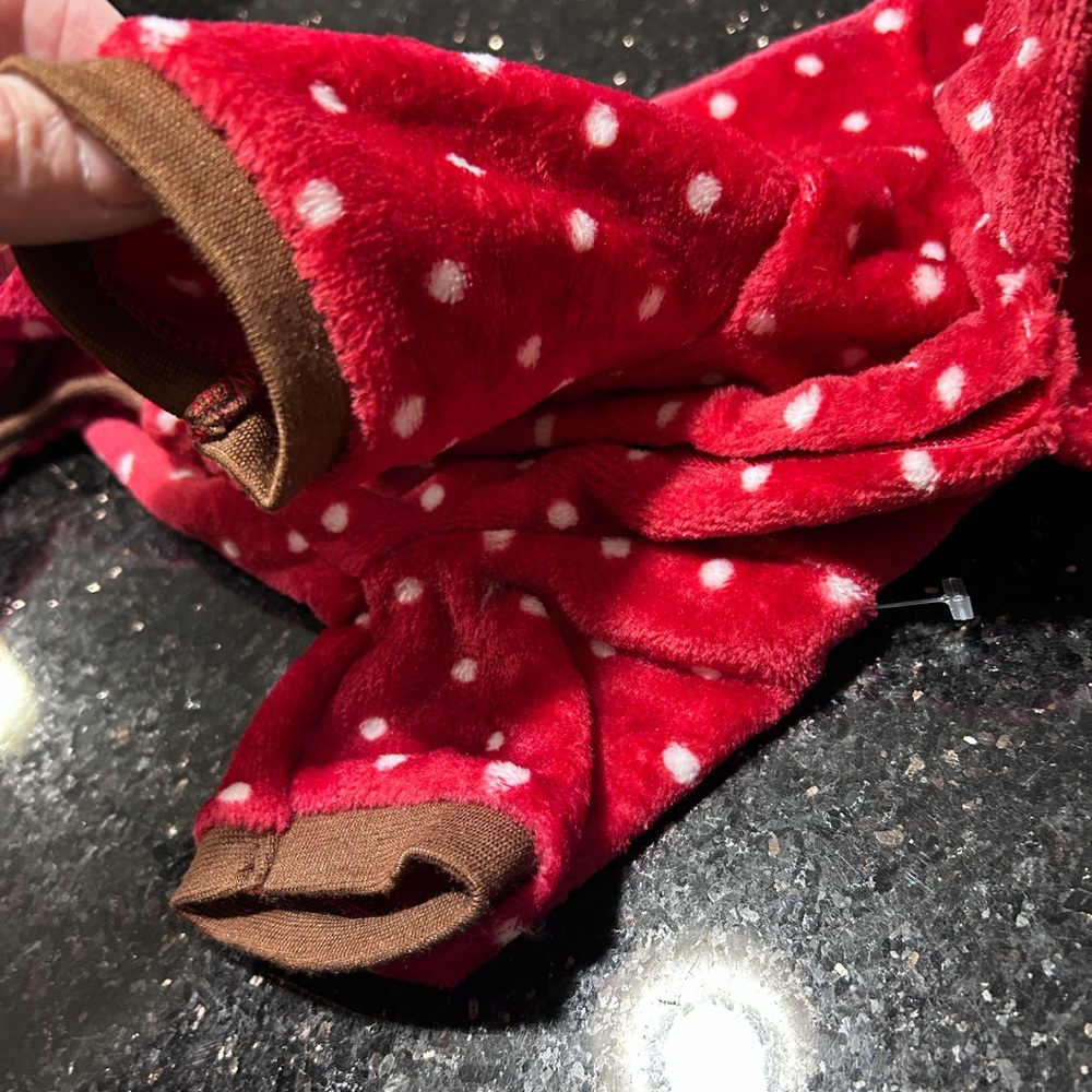 Host Pick🎉Luv Gear Red Reindeer Dog Pajamas Sweater Costume w/ Antlers Small M - Picture 3 of 12